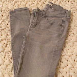 J crew stretch gray jeans